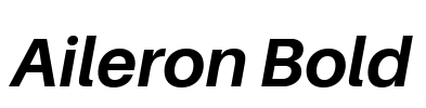 Aileron Bold Font Image