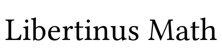 Libertinus Math Font Image