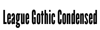 League Gothic Condensed