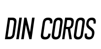 DIN COROS Font Image