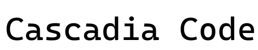 Cascadia Code Font Image