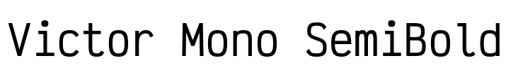 Victor Mono SemiBold Font Image