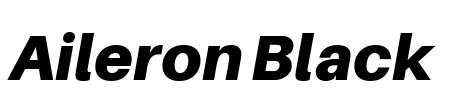 Aileron Black Font Image