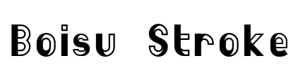 Boisu Stroke Font Image