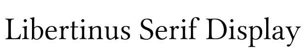 Libertinus Serif Display