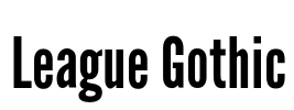 League Gothic Font Image