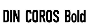 DIN COROS Bold Font Image