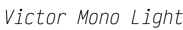 Victor Mono Light Font Image