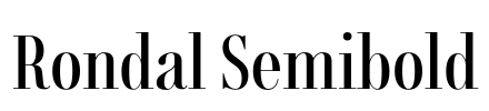 Rondal Semibold Font Image