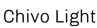 Chivo Light Font Image