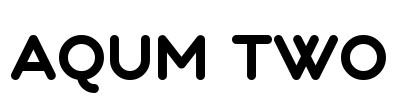 Aqum two Font Image