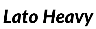 Lato Heavy Font Image