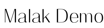 Malak Demo Font Image