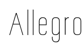 Allegro Font Image