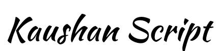 Kaushan Script Font Image