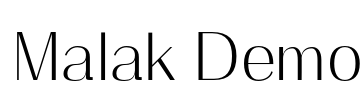 Malak Demo Font Image