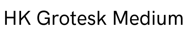 HK Grotesk Medium Font Image