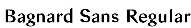 Bagnard Sans Regular Font Image