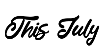 This July Font Image