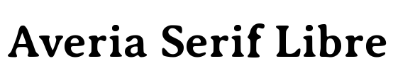 Averia Serif Libre