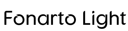 Fonarto Light Font Image