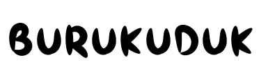 Burukuduk Font Image