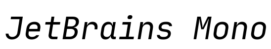 JetBrains Mono Font Image