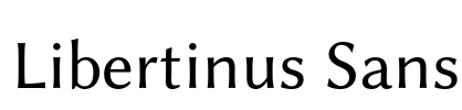 Libertinus Sans Font Image