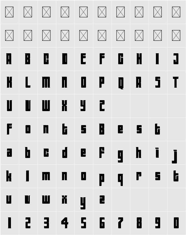 Far Out! Character Map