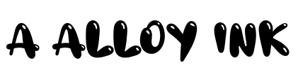 a Alloy Ink Font Image