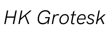 HK Grotesk Font Image