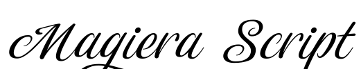 Magiera Script Font Image