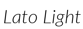 Lato Light Font Image