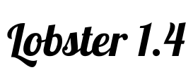 Lobster 1.4 Font Image