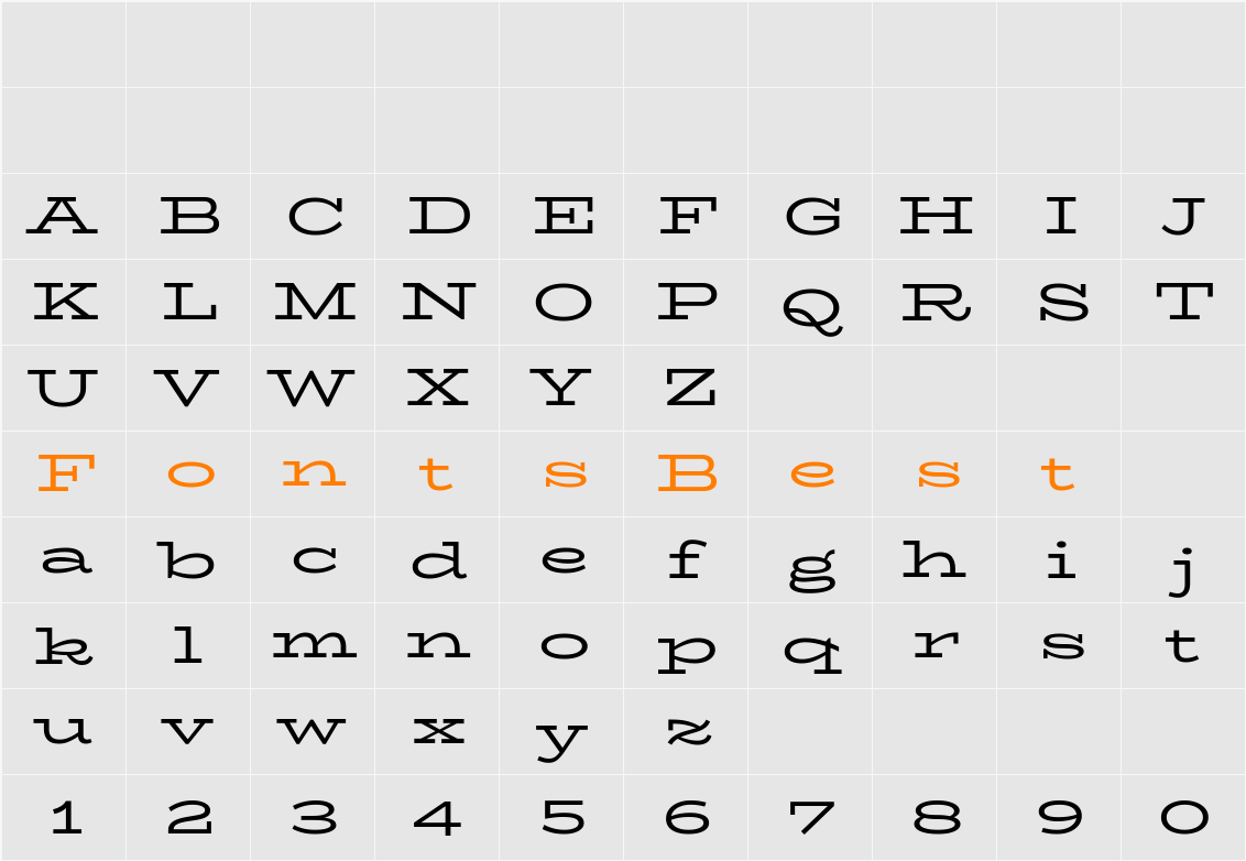 BioRhyme Expanded Character Map