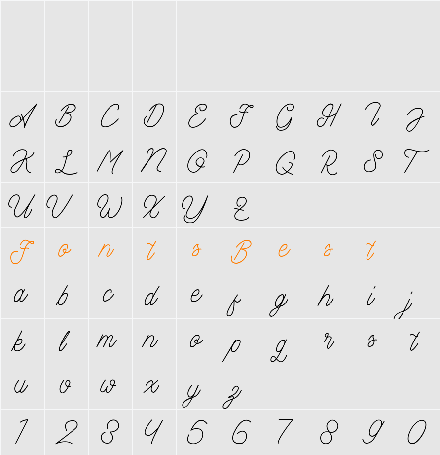 Aamonoline Character Map