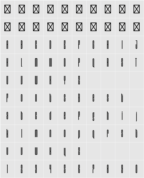 Disclaimer Plain Character Map