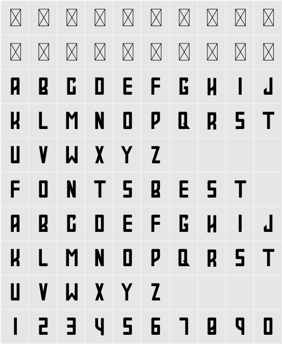 Pulsar - Original Character Map