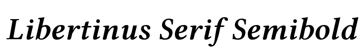 Libertinus Serif Semibold Font Image