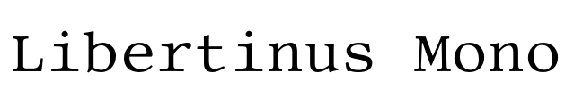 Libertinus Mono Font Image