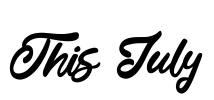 This July Font Image