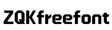 ZQKfreefont Font Image