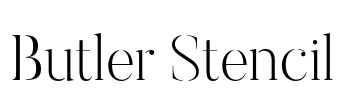 Butler Stencil Font Image