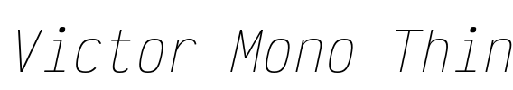 Victor Mono Thin Font Image