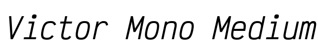 Victor Mono Medium Font Image