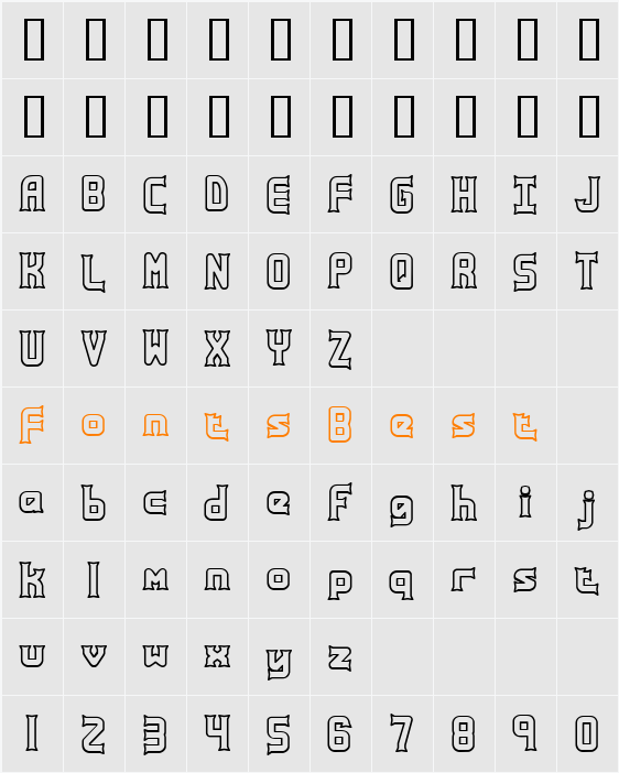 JI-Ensile Character Map