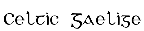 Celtic Gaelige Font Image