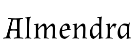 Almendra Font Image