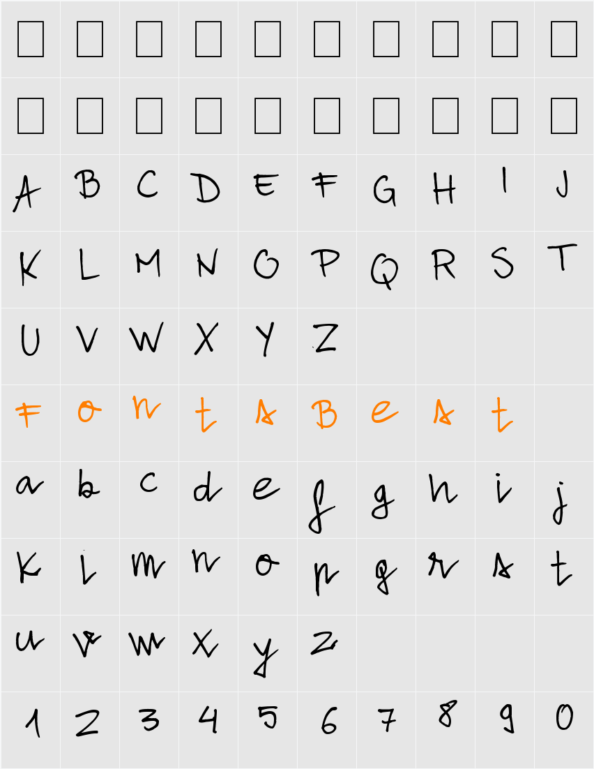 Alone Strand Character Map