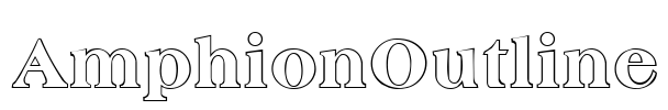 AmphionOutline Font Image